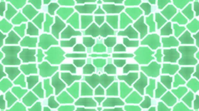 Green Islamic Geometric Pattern Background
