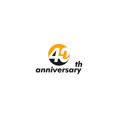 Fototapeta premium anniversary logo design, 40th anniversary, symbol, icon, party, logo design for 40th anniversary, vector, success, illustration, birthday, symbol, background, year, congratulations, greeting, invita