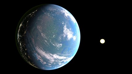 地球　3DCGレンダリング © tsuneomp