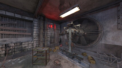 拷問部屋　3DCGレンダリング