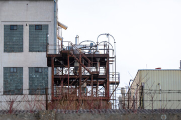 Chemical technological device of the heating plant