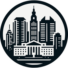Columbus Skyline Vector Icon