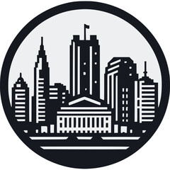 Columbus Skyline Vector Icon