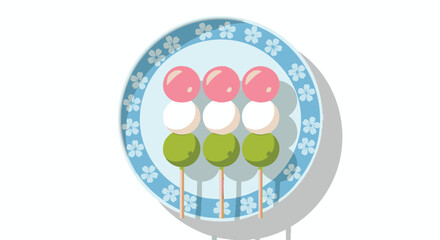 Japanese Dango Round Badge