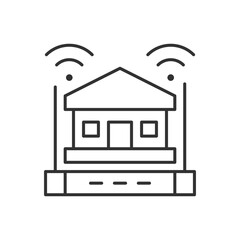 Smart Home Wifi Router Icon