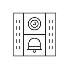 Doorbell Icon With Camera Icon