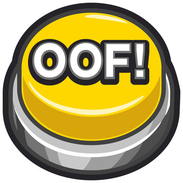 oof button cartoon sticker illustration