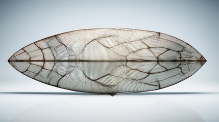 Abstract design element with detailed pattern against a neutral background