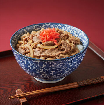 牛丼　日本の食事