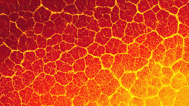 Cracked Red and Yellow Lava Texture Background magma