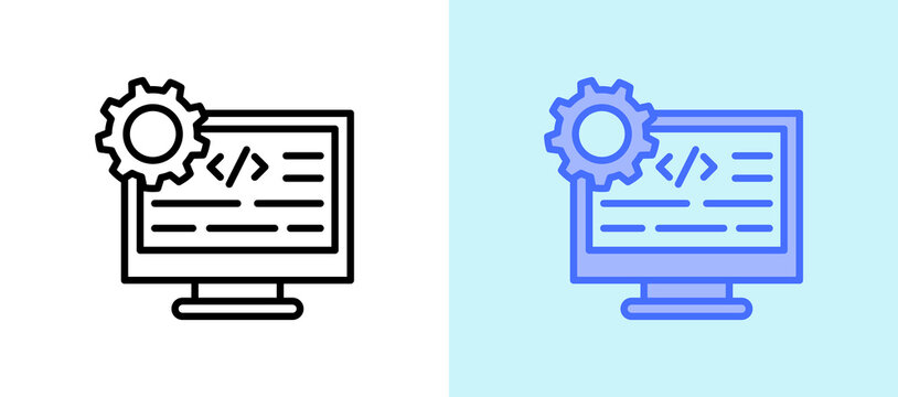 Website Coding whitegreen icon