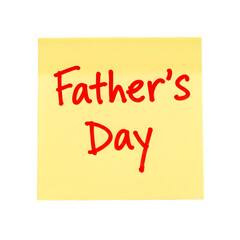 Father's day isolated on transparent background