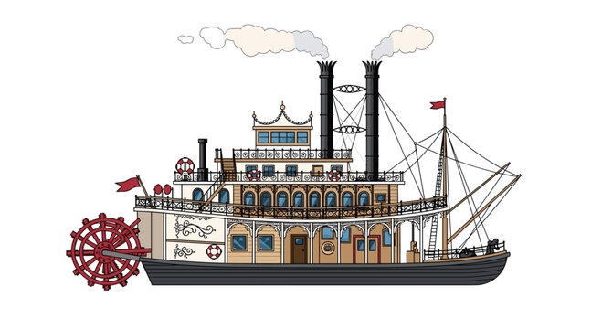 Vintage Steamboat Images – Browse 5,770 Stock Photos, Vectors, and