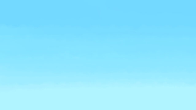 青空・爽やかな晴天の背景　手描きイラスト素材