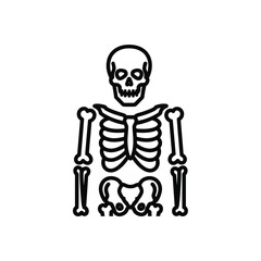 Human Skeleton Outline Icon. © Fera