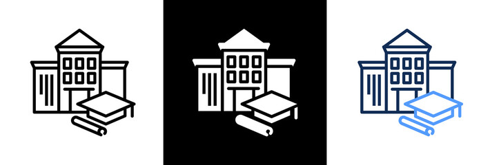 Education triple icon