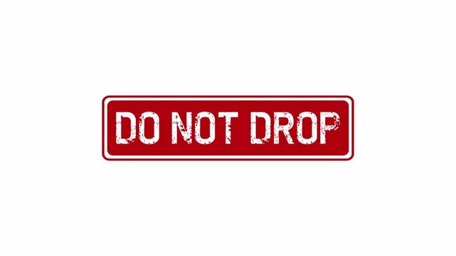 do not drop red stamp animation