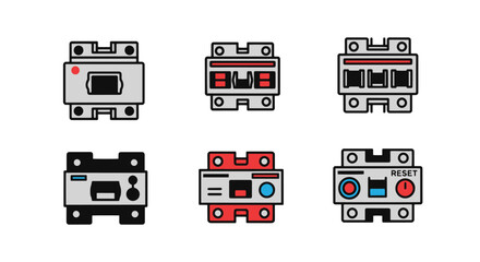 Fototapeta premium Circuit Breaker Line modern soft color