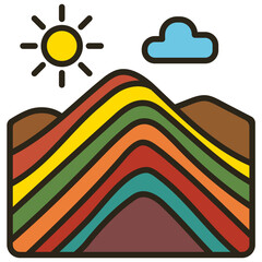 Monta&ntilde;a 7 colores, cusco , peru