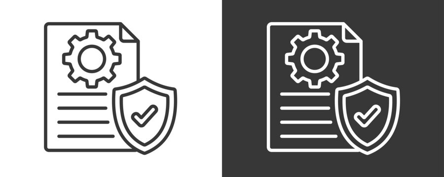 Quality Assurance Icon Set Vector Collection Isolated In Black And White