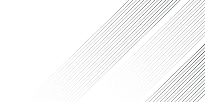 Slant line halftone gradation texture. Fading diagonal stripe gradient background. Black oblique pattern backdrop. Vanishing thin parallel line wallpaper for overlay