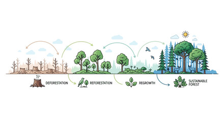 Forest Ecosystem Cycle