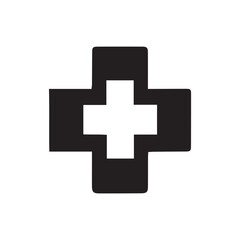 Obraz premium vector first aid icon silhouette