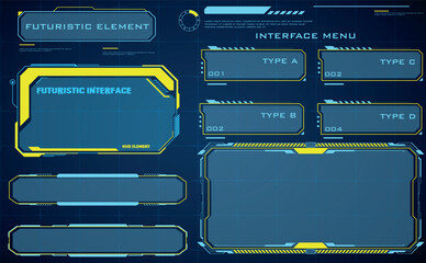 Advanced Futuristic HUD Dashboard with High Tech UI Elements