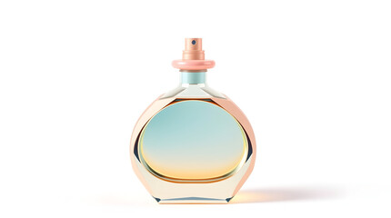Elegant perfume bottle with soft hues