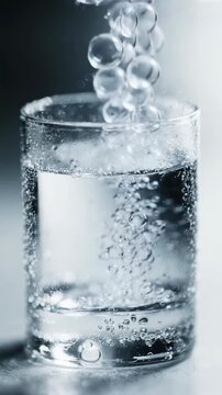 Gin Tonic Carbonation Close Macro