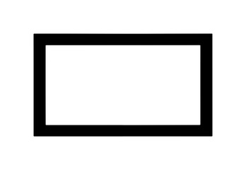 Minimalist Black Border Frame Vector Icon