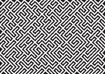 black grey maze seamless pattern background vector design
