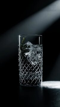 Gin Tonic Crystal Reflection Luxury