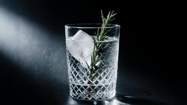 Gin Tonic Crystal Reflection Luxury