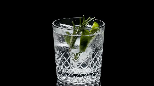 Gin Tonic Crystal Reflection Luxury