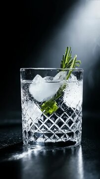 Gin Tonic Crystal Reflection Luxury
