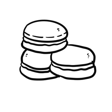 Maccaroons line art