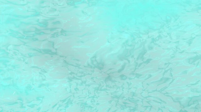 Abstract aqua blue fluid background with soft rippling motion. Clean turquoise liquid texture for summer marketing, spa wellness videos, and tranquil coastal-themed website headers.