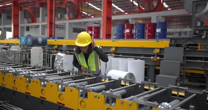 Metal workers use precise tools to verify dimensions during quality check and when setting up machines. Emphasizing accuracy, minimizing error, enhancing product quality in metal fabrication facility
