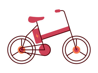 Electric bike icon. Modern transportation icon design. Simple filled and outline style. Vector icon.