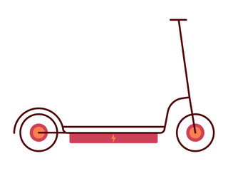 Electric scooter icon. Modern transportation icon design. Simple filled and outline style. Vector icon.