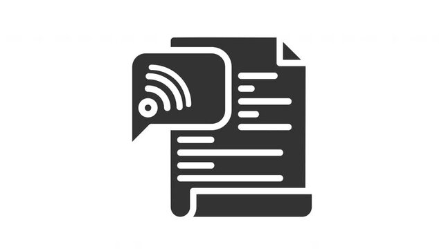 Animated rss feed icon