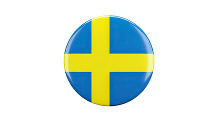 Obraz premium Sweden Flag Badge