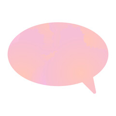 丸い淡いピンク水彩グラデーションの多形状吹き出しフレーム やわらかいにじみ表現の会話用背景素材集 © moonillust