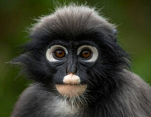 Fototapeta premium A primate with distinctive markings