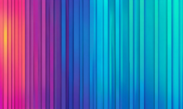 abstract vertical bars in a rainbow gradient of pink purple blue and teal colors creating a textured linear stripe pattern.
