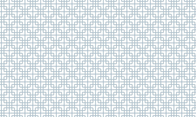 丸い四角形が重なり連続して繋がる格子柄のパターンフレーム