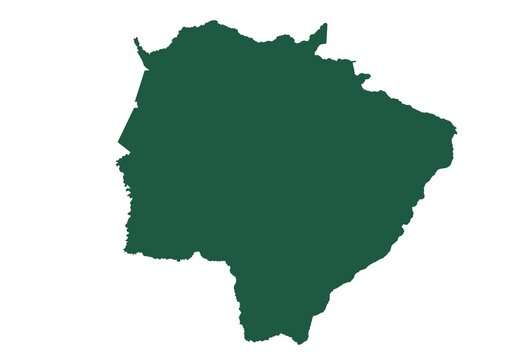 Mapa dos estados do Brasil - Mato Grosso do Sul