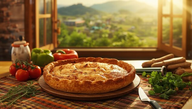 Goiana chicken pie, a traditional Brazilian dish