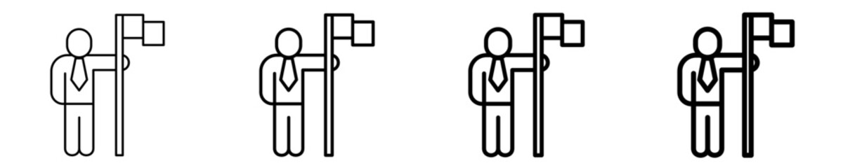 Ownership Flag Icon Set Different Style Collection